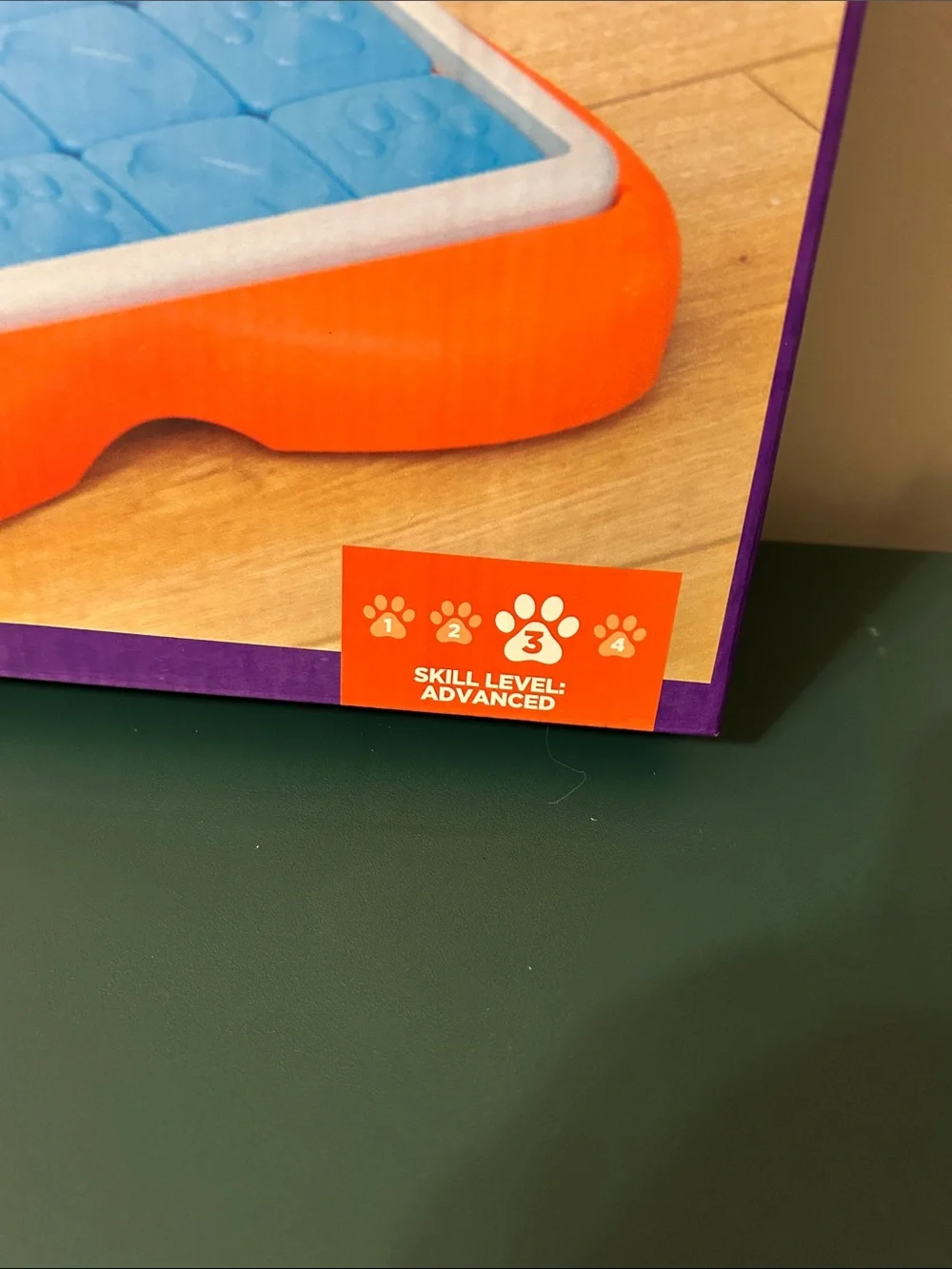 Outward Hound Challenge Slider Dog Puzzle Toy - Blue & Orange